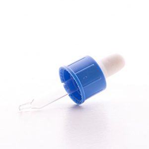 Blue Cap, White Evo Bulb, 36mm Glass Barrel