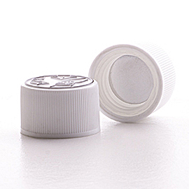 White Foil Lined Clic Loc Cap R3 20mm
