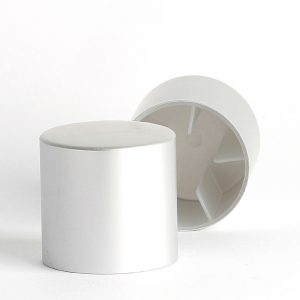 Matt Silver Crimp Anodized Aluminium Cap with PP Liner 15FEA 36x35mm