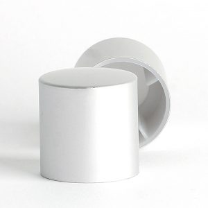 Matt Silver Crimp Anod Alum PP Liner Cap 15FEA 26x27mm