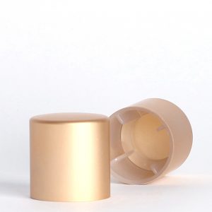 Matt Gold Crimp Anod Alum PP Liner Cap 15FEA 26x27mm