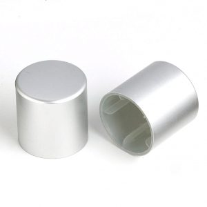 Matt Silver Crimpless Anod Alum PP Liner Cap 15FEA 26x27mm