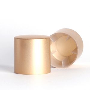 Matt Gold Aluminium Overcap with PP Liner 15mmFEA
