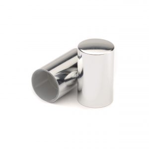 Bright Silver Crimp Anod Alum PP Liner Cap 15FEA 20.4x35mm