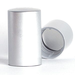 Matt Silver Crimp Anod Alum PP Liner Cap 15FEA 20.4x35mm