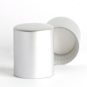 Matt Silver Plain EPE Wad Cap 24/415 28x35mm