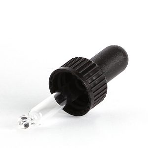 Black Cap, H Butyl Bulb & 44mm Pipette