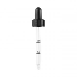 Black Cap, Bulb & 87mm Graduated Pipette
