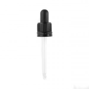 Blk Tamper Evident Hole Cap, Butyl Hard Bulb & 77mm Pipette
