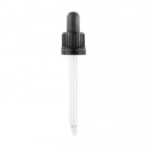Blk Tamper Evident Hole Cap, Butyl Hard Bulb & 87mm Pipette