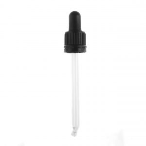 Black Tamper Evident Hole Cap, Black Bulb & 102mm Pipette