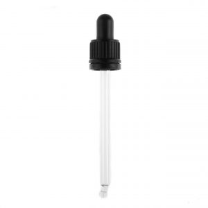 Black Tamper Evident Hole Cap, Black Bulb & 105mm Pipette