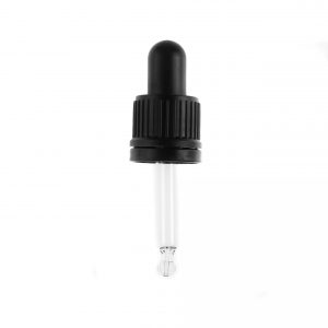 Black Tamper Evident Hole Cap, Black Bulb & 53mm Pipette