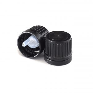 GL18 Black Tamper Evident Cap with 0.7mm Dropper