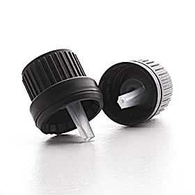 GL18 Black Tamper Evident Cap with 3.0mm Dropper