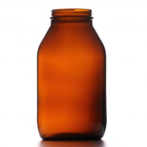 1000ml Amber Powder Glass Jar R3/63