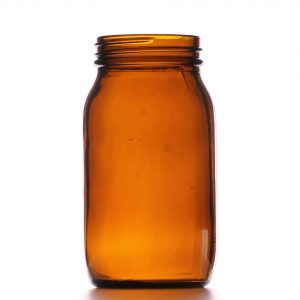 175ml Amber Powder Glass Jar R3/48