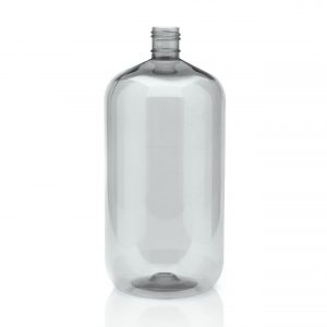 500ml Clear PET Boston bottle with 24/415 screw neck
