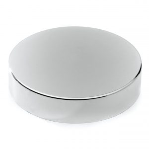 Bright Silver Metalised ABS Screw Cap To Suit 200/300ml Jar