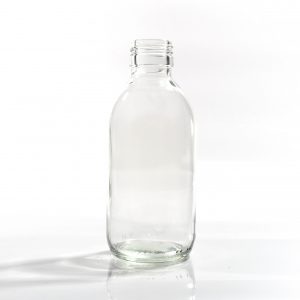200ml Clear Medical Round Glass Bottle ROPP28