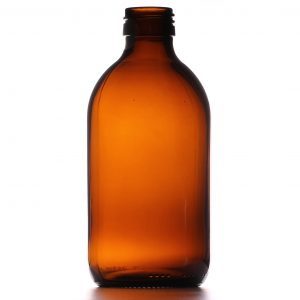 300ml Amber Medical Round Glass Bottle ROPP28