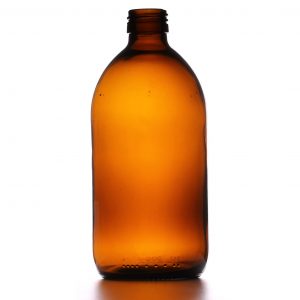 500ml Amber Medical Round Glass Bottle ROPP28