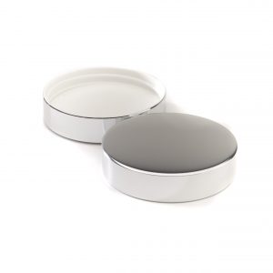 R3/58 Bright Silver PVDC Lined Cap with Aluminium Sheath