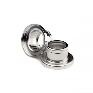 15FEA Aluminium Stepped/Ribbed shroud in Bright Silver