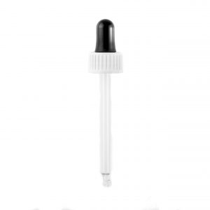 GL18 White Cap, Black Bulb & 87mm Pipette