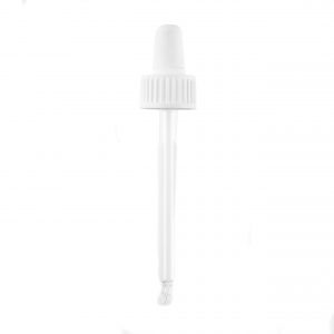 GL18 White Cap, White Bulb & 87mm Pipette
