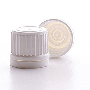 GL18 White Tamper Evident Boreseal Cap