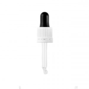 White Tamper Evident Hole Cap, Bulb & 63mm Pipette