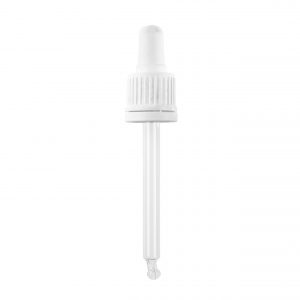GL18 White Tamper Evident Hole Cap, White TPE Bulb & 87mm Pipette