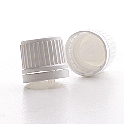 GL18 White Tamper Evident Cap with 0.7mm Dropper