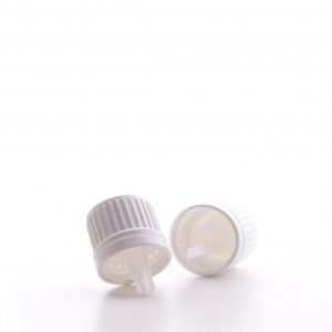 GL18 White Tamper Evident Cap with 2.0mm Dropper