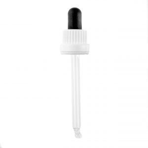 GL18 White Tamper Evident Cap, Hard Bulb & 87mm Pipette