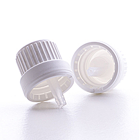 GL18 White Tamper Evident Cap with 0.7mm Dropper