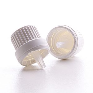 GL18 White Tamper Evident Cap with 2.0mm Dropper
