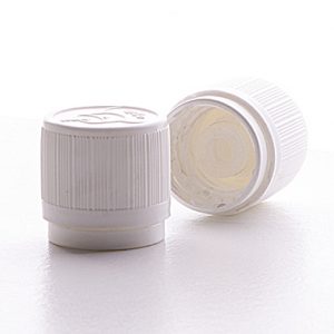 GL18 White Tamper Evident CRC Cap