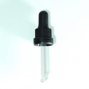 Black PP Tamper Evident Hole Cap, Butyl Bulb & 77mm Pipette