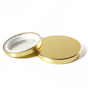 Brushed Gold Metal Candle Jar Lid - 30cl