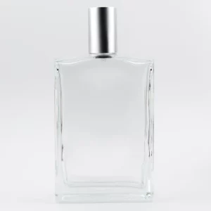 100ml PALO Fragrance Bottle with Matt  Silver Push-On Atomiser and Matt Silver Aluminium Tri-Cap