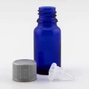 10ml York bottle GL18 with Silver Cap & 0.8mm Dropper