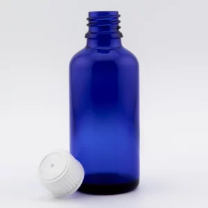 50ml York bottle GL18 with White PP Boreseal Cap