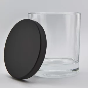 30cl REBEL Candle Glass Jar and Matt Black Cap