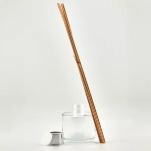 100ml Karma Diffuser Bottle with Bright Silver Aluminium Collar and 30cm Reeds