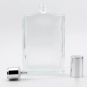 100ml PALO Fragrance Bottle with Bright Silver Push-On Atomiser and Bright Silver Aluminium Tri-Cap