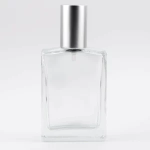 30ml PALO Fragrance Bottle with Matt Silver Silver Push On Atomiser and Matt Silver Aluminium Tri-Cap