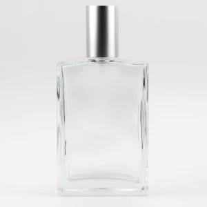 50ml PALO Fragrance Bottle with Matt Silver Silver Push On Atomiser and Matt Silver Aluminium Tri-Cap