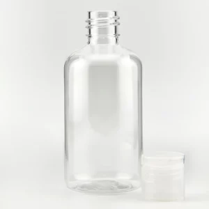 100ml BOSTON PET Bottle with Natural PP Flip Top Cap - 20/415